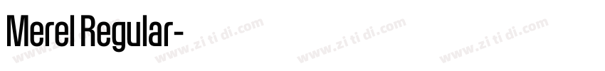 Merel Regular字体转换